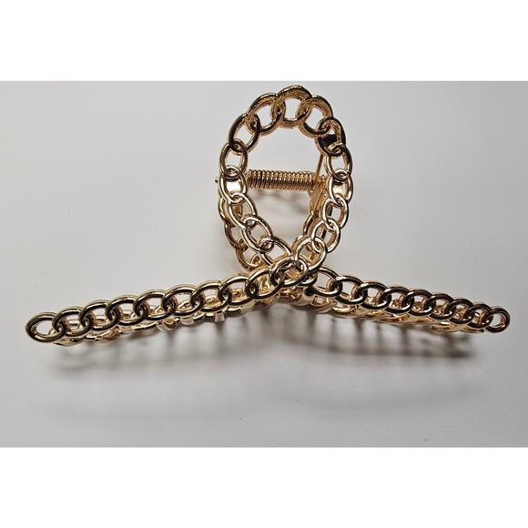 NEW Anthropologie Chic Gold Hair Clips - Set of 3 - Picture 5 of 5